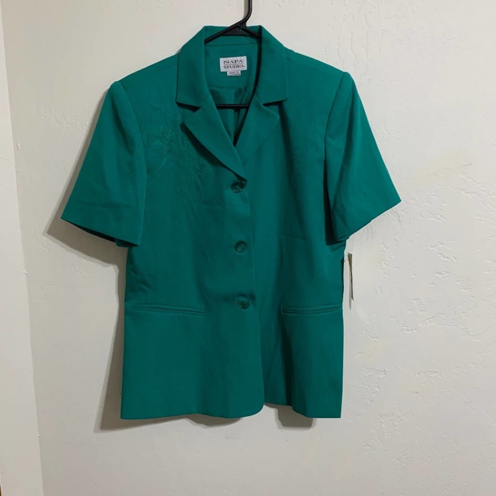 Napa studio BNWT green short sleeve vintage
